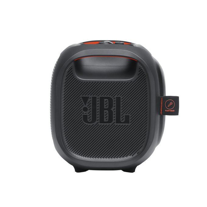 JBL PartyBox On-The-Go - Black - Portable party speaker with built-in lights and wireless mic - Left image number null